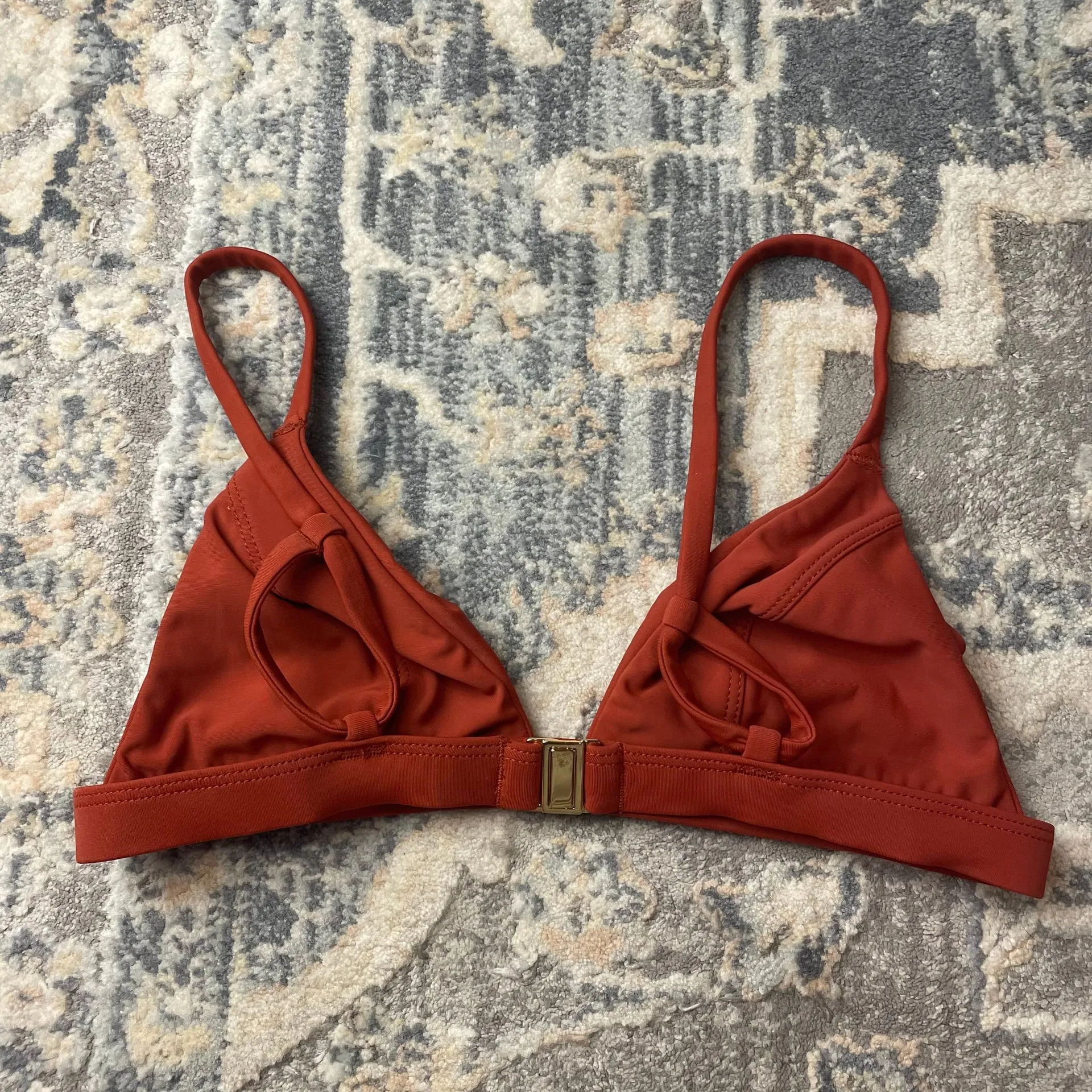 Rum Brown Triangle Bikini Top Size M - Image 2