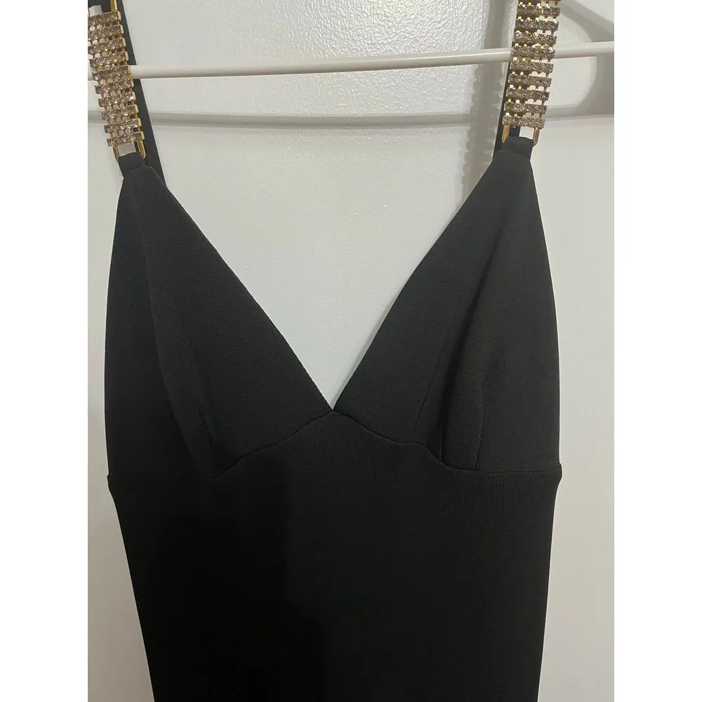 ABS sexy little mini‎ black dress size small petite - Image 4