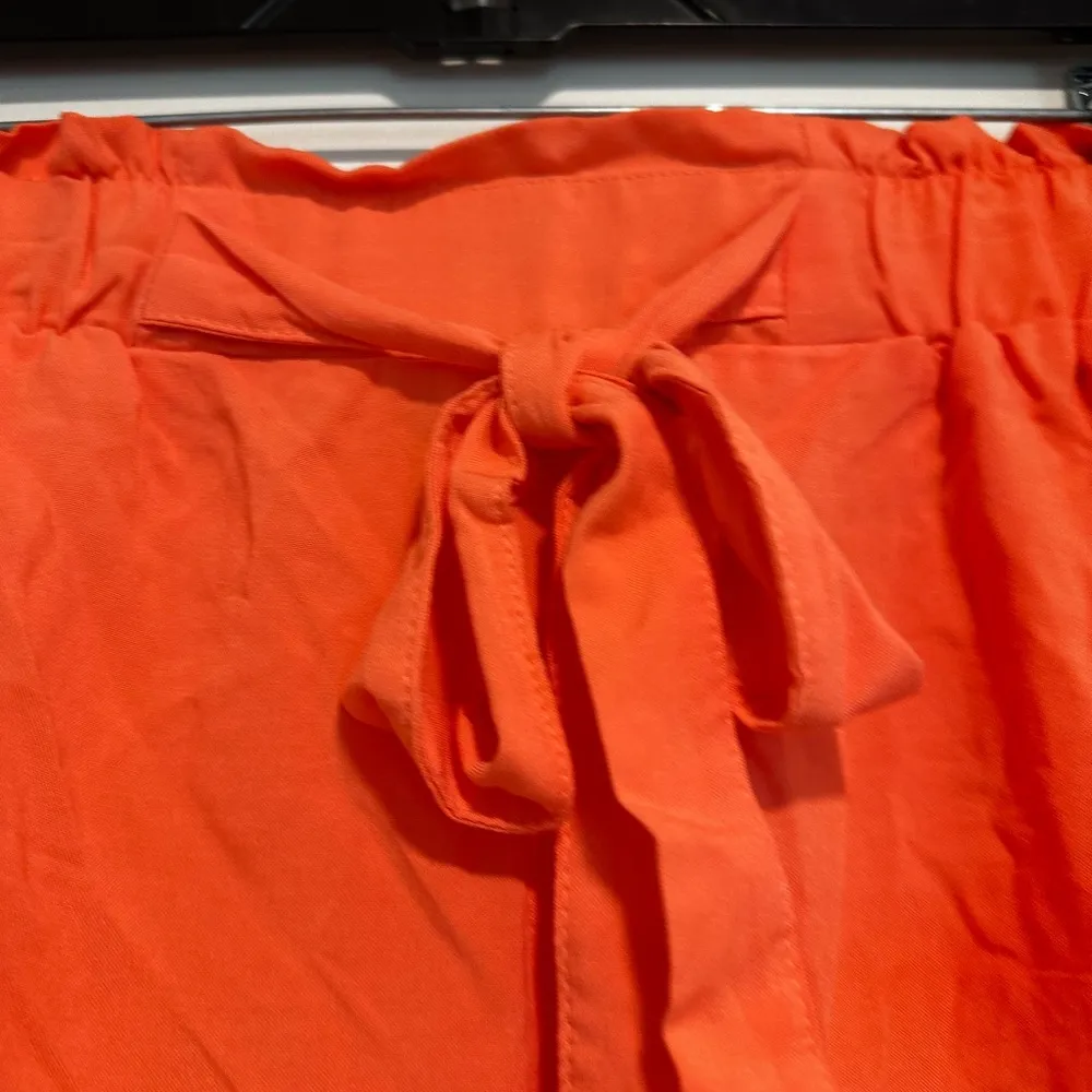 Women’s XL Coral  CiSoNo short Soft, Flowy, Airy. Elastic Waist Tie Front Shorts - Image 8