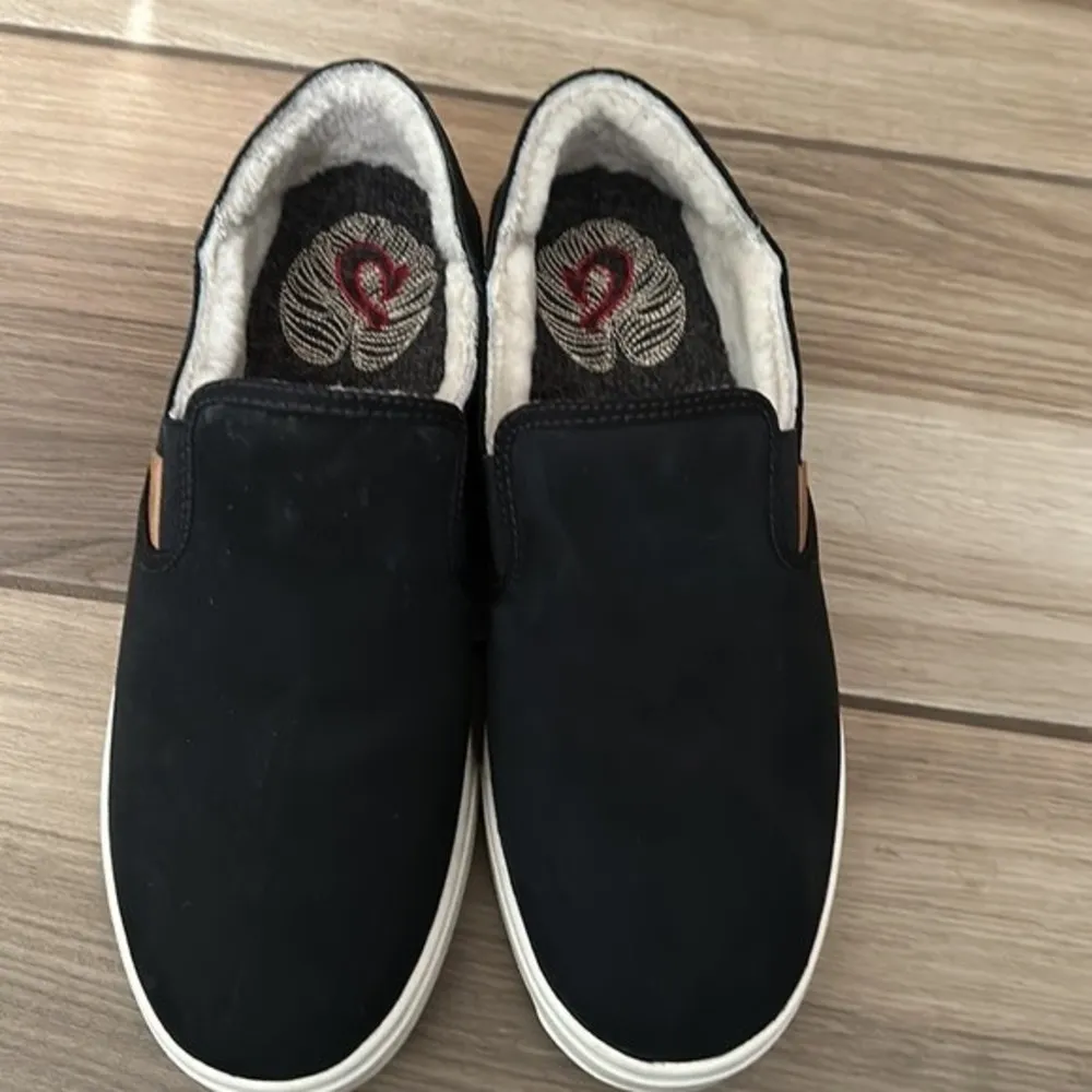 OLUKAI Pehuea Heu Women's Slip-On Sneakers, shearling Size 9 - Image 3