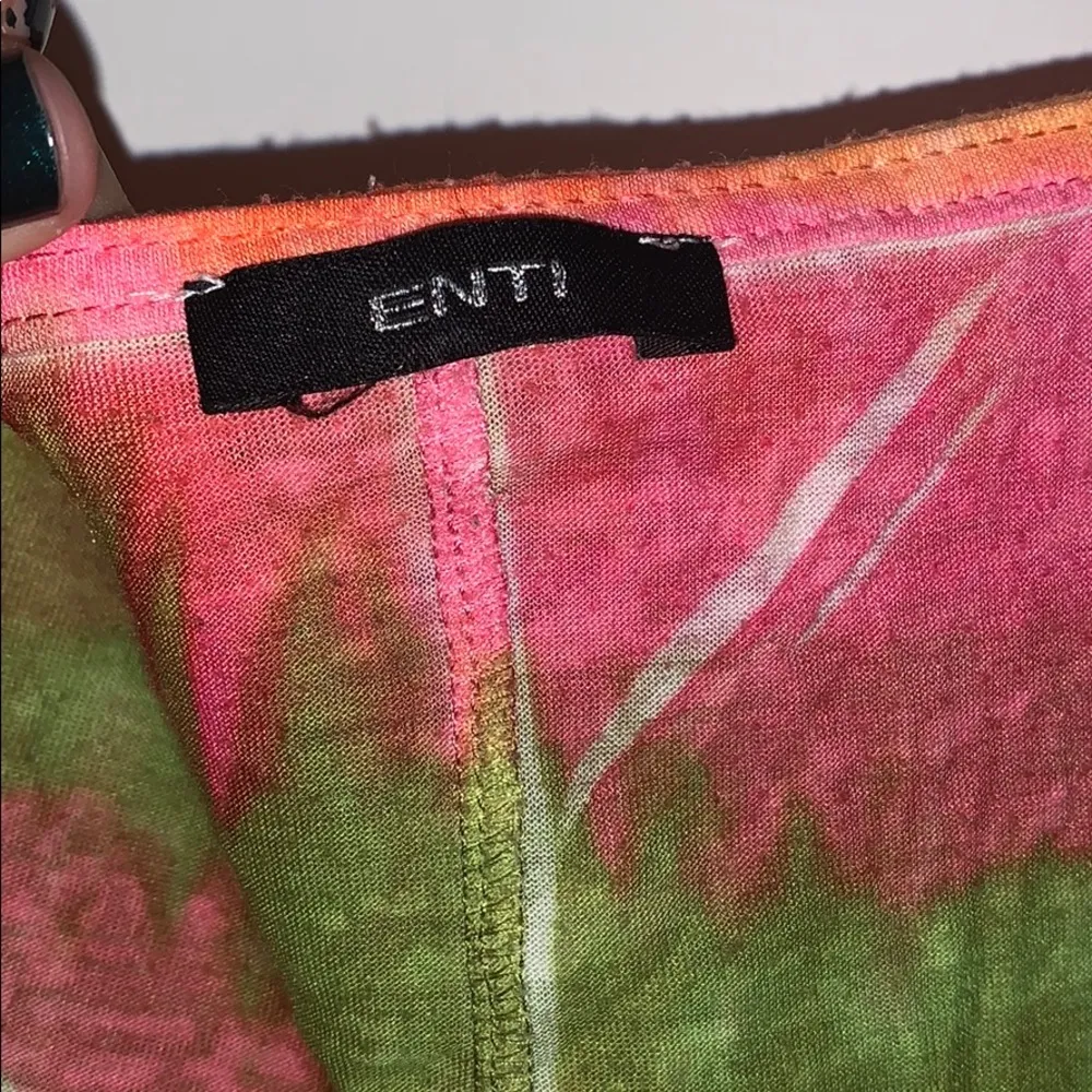 Pink & Green Striped Tie Dye Size M - Image 4