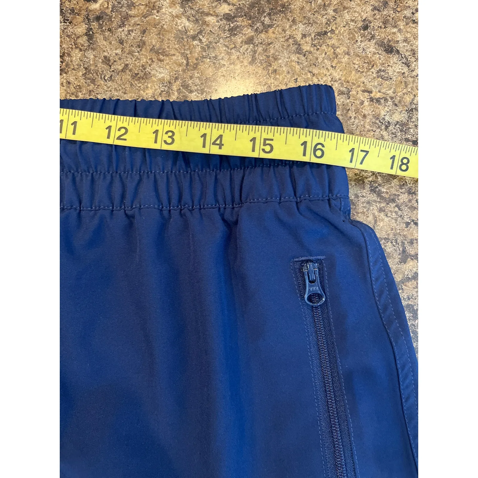 Ocean Pacific Women Blue Board Shorts‎ Large Zip Pockets - Image 5