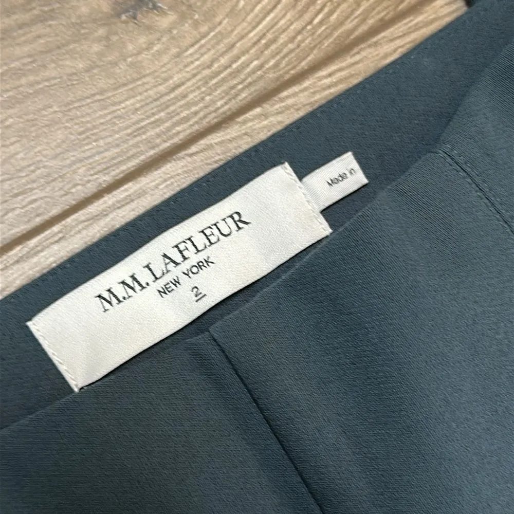 MM Lafluer The Foster Cigarette Lakeside Blue Powerstretch Ankle Pants Size 2 - Image 12