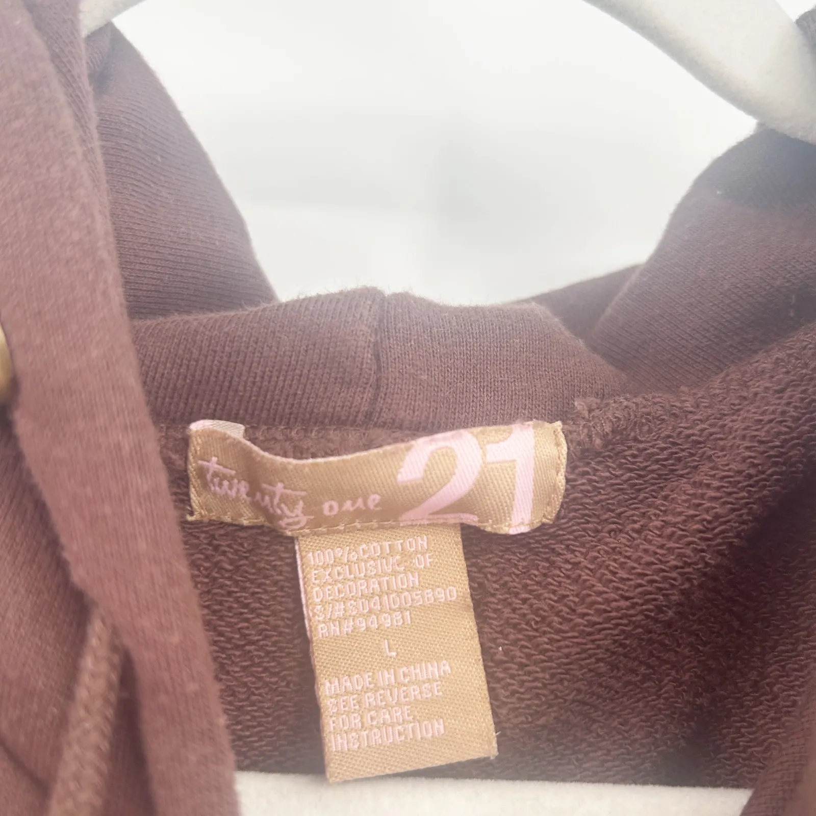 Forever 21 Vintage Y2K Butterfly Floral Embroidered Asian‎ Inspired Hoodie L - Image 3