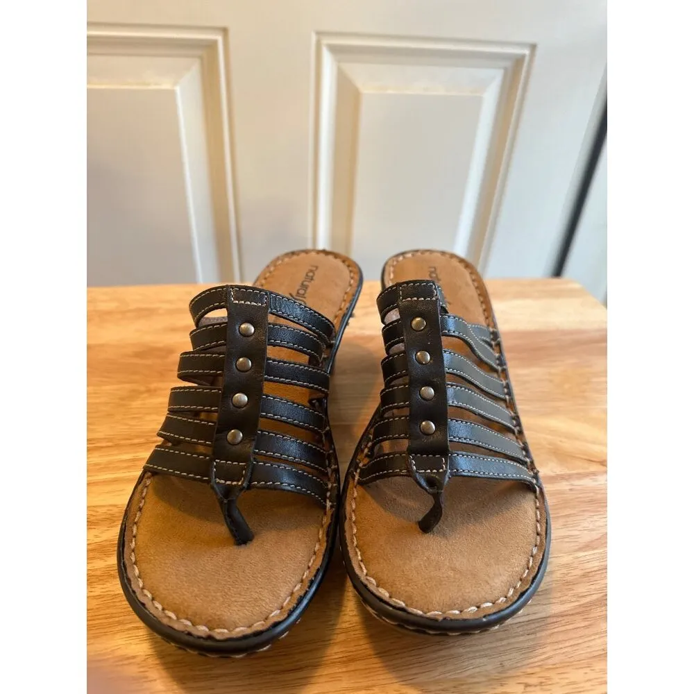 Natural Soul Women’s by Naturalizer Strappy Sandals Black Size 6.5 Sk2778 - Image 4