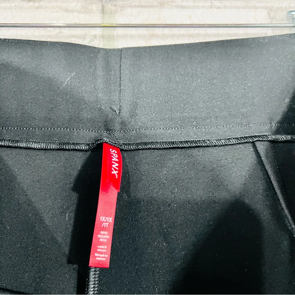 SPANX The Perfect Pant Wide Leg Double Split Hem in Black Size 1X Style 20543Q - Image 9
