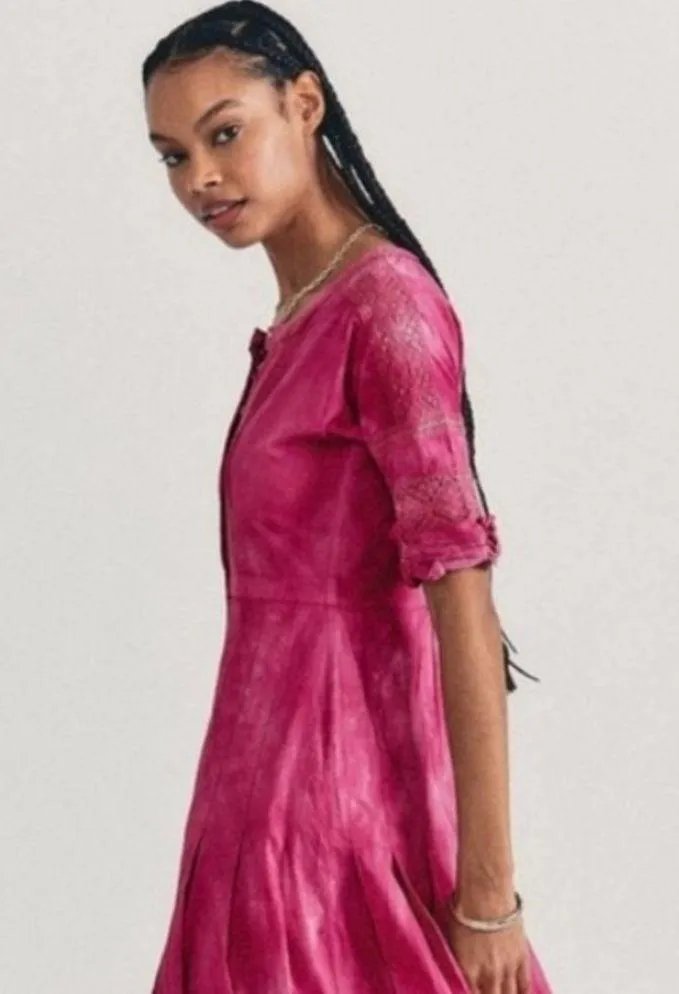 LoveShackFancy Edie Lace Short Sleeve Shirt Dress, Size XS NWT $325 SOLD OUT! - Image 5