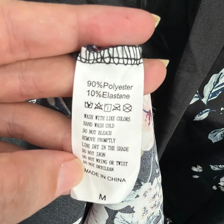 Zara Abstract Midi Dress Sz XS Modern Artsy Satiny High Neck Modern Minimalist - Image 14