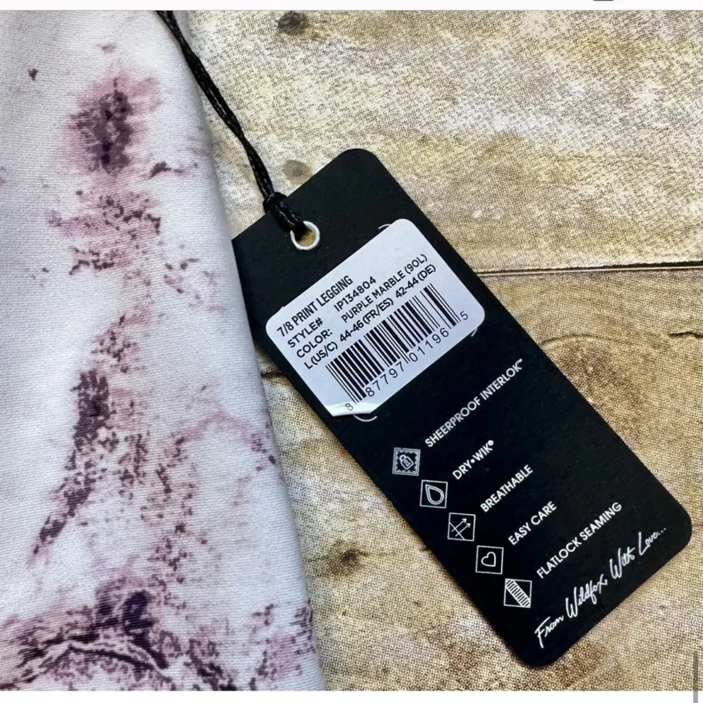 Wildfox Pink and Black Marble Leggings - Image 5