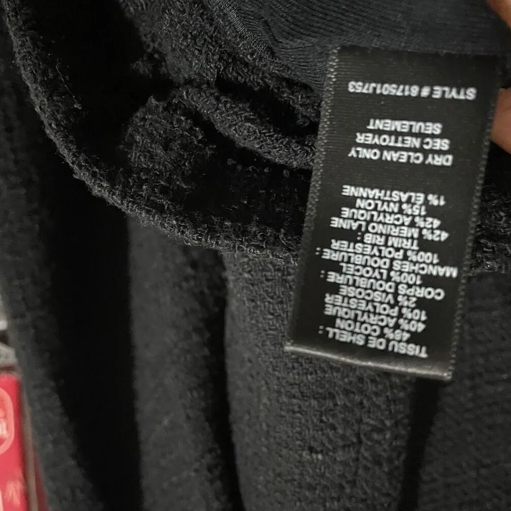 Rebecca Taylor tweed knit black jacket size 2 - Image 5