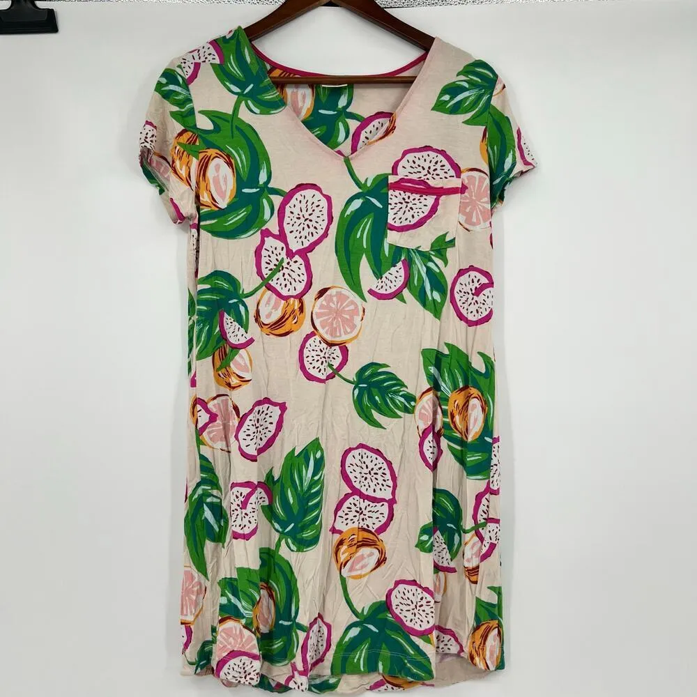 Soma bundle /lot 3 soma novelty print fun flamingo leaf pullover dresses medium - Image 10