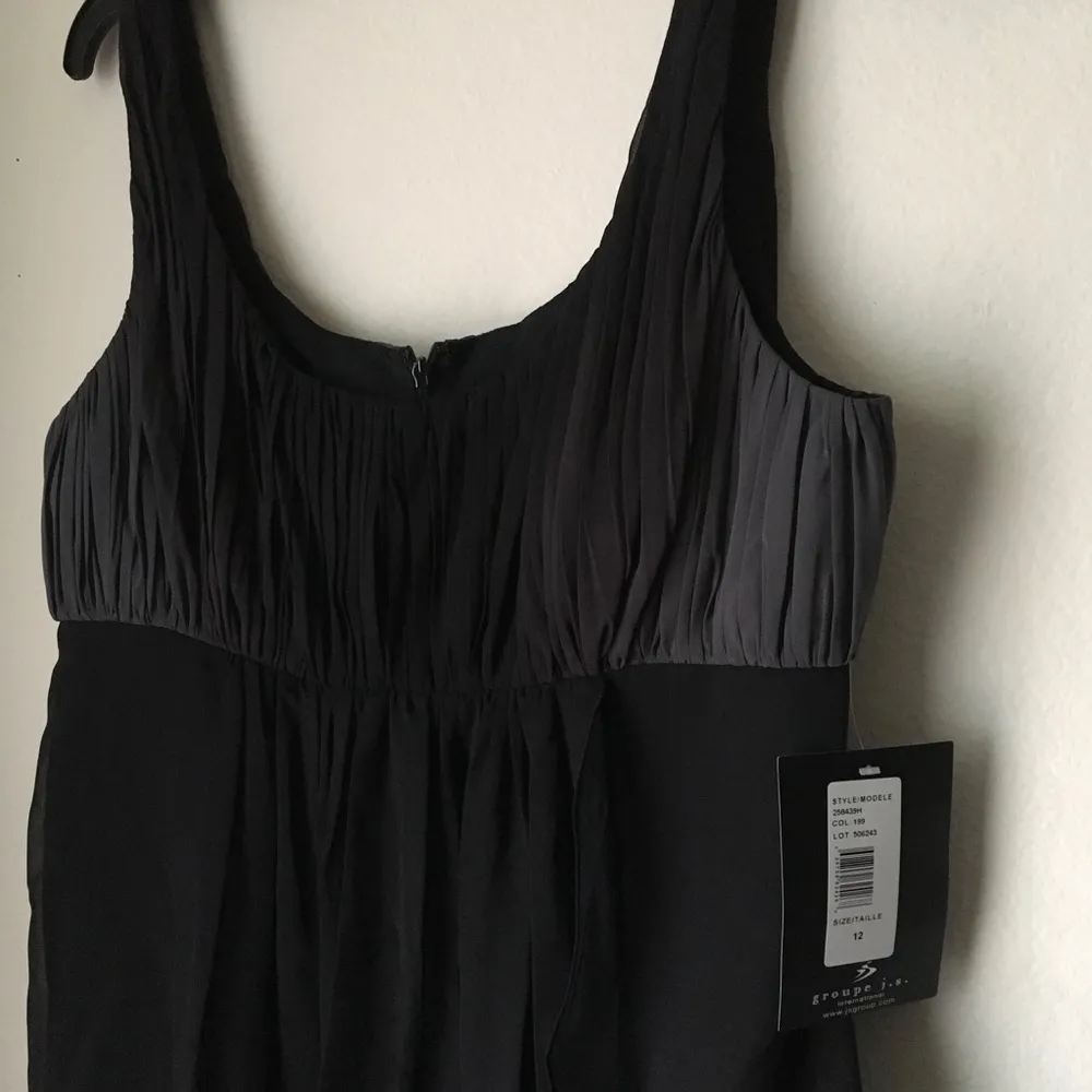 NWT Black and Gray Ombré Formal Dress Size 12 - Image 2
