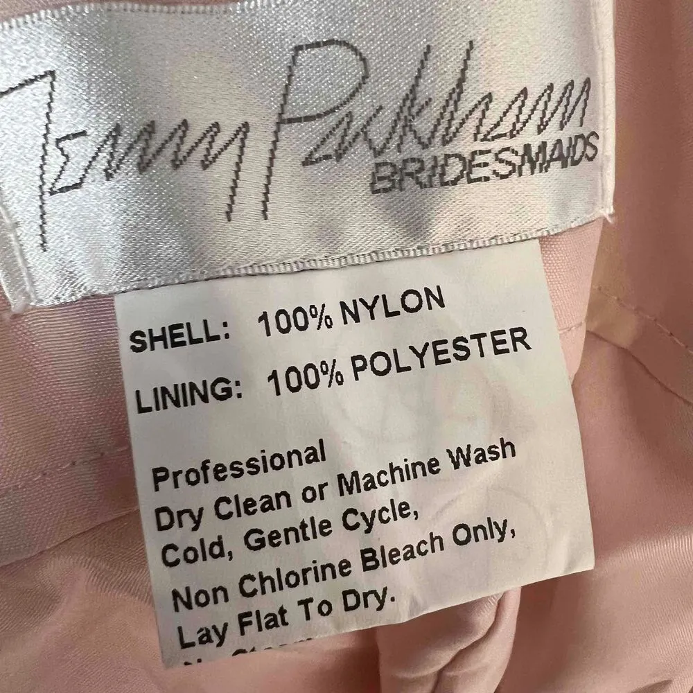 Jenny Packham Maxi Dress Blush Pink Lace and Chiffon Pleated Skirt 2 New - Image 9