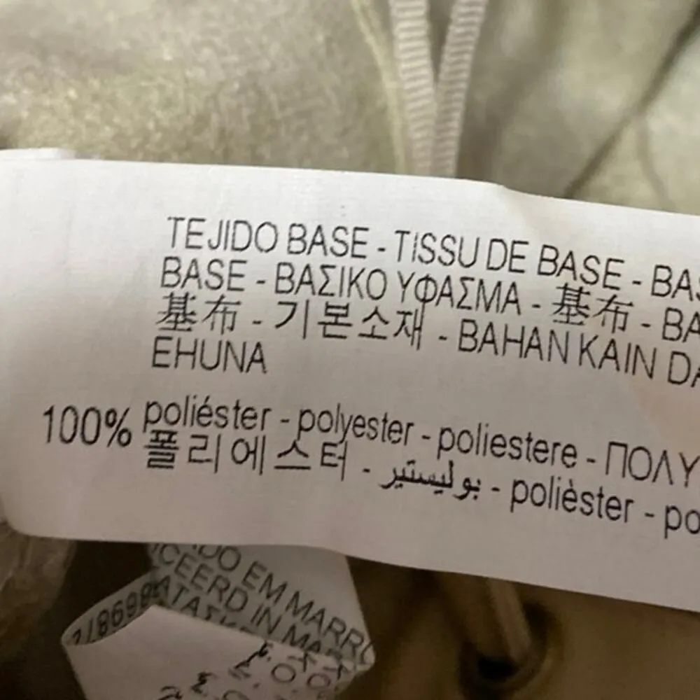 Zara Beige Sleeveless Strapless Lace Up Corset Bustier Smocked Crop Top Size XS - Image 4