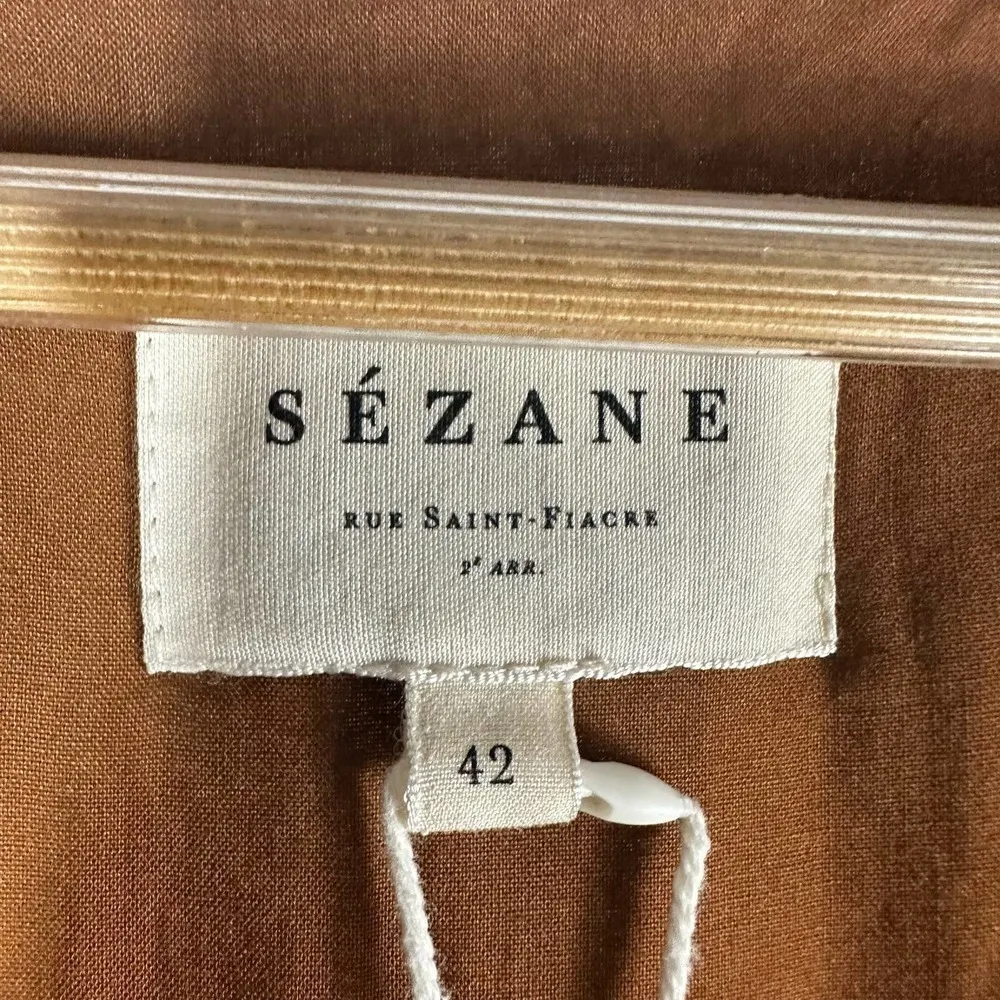 Sezane Abele Floral Midi Dress Size US 10 - Image 5