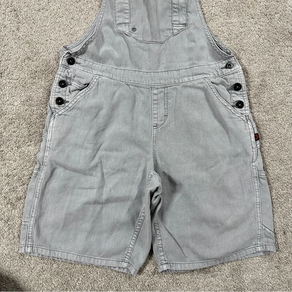 Dovetail Workwear Women’s Hemp Utility Shortall Romper Lightweight in Gray 2 - Image 6