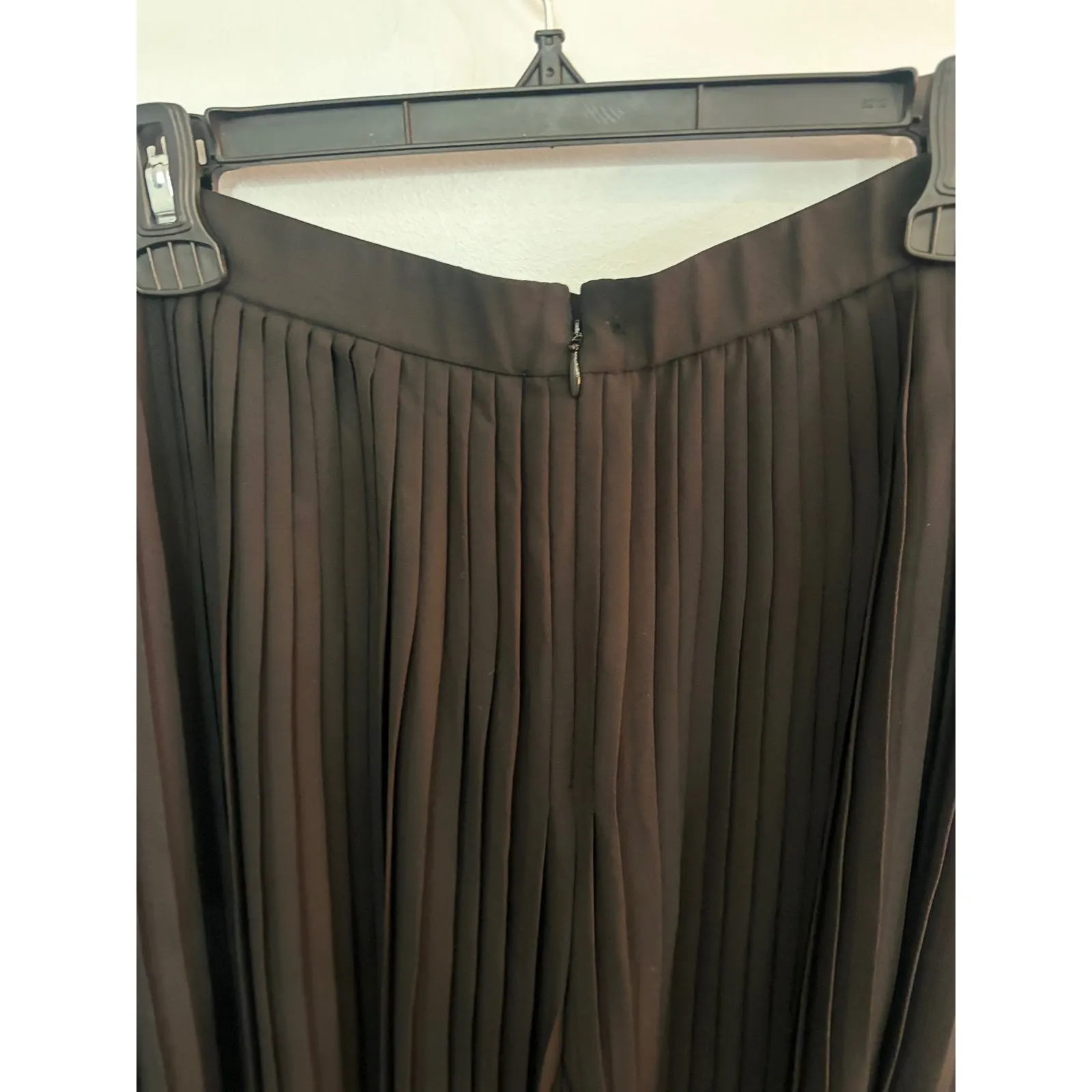 Eileen Fisher Pleated Cropped Wide Leg Culottes‎ Career Casual Black M - Image 2