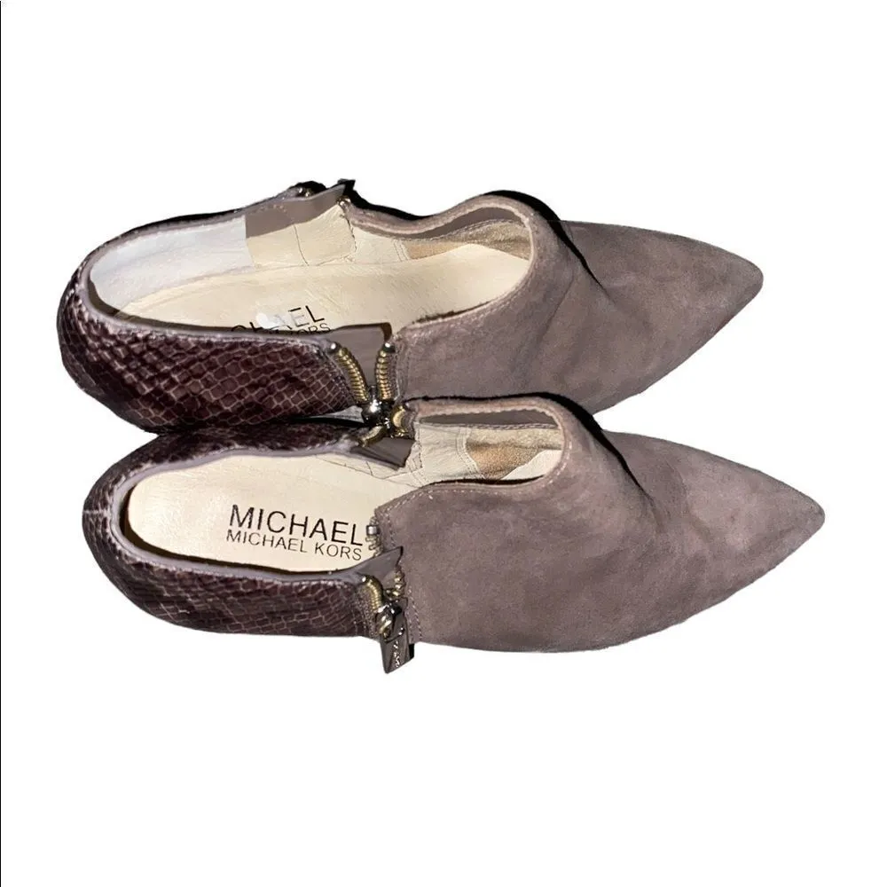 Michael Michael Kors Leather Tan and Brown Booties Size 6 1/2 M - Image 4