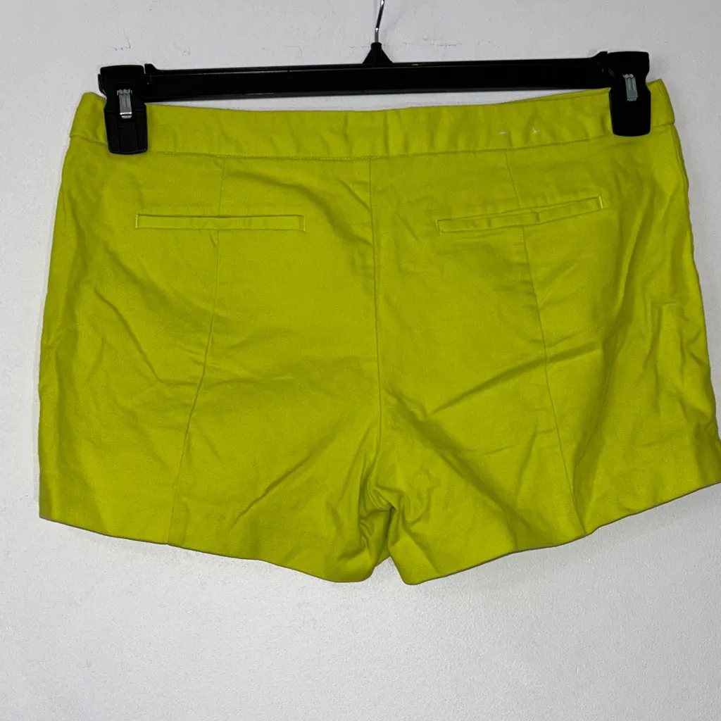 GAP Stretch Factory Bright Yellow High Waist Women's Shorts Size 10‎ - Image 2