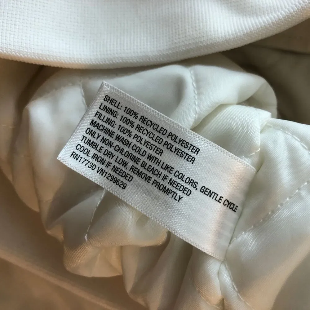 Wild Fable Women Ivory Cream Quilted Bomber Jacket M - Image 5