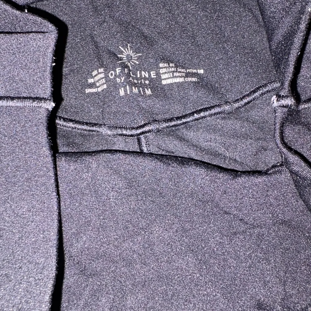 💜 Aerie Offline High Waist Midnight Black Leggings with Pockets - Image 3