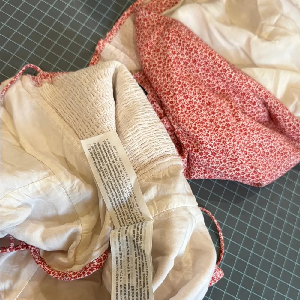 Abercrombie & Fitch red Mini A-Line Skirt Set top size S bottom size M - Image 12