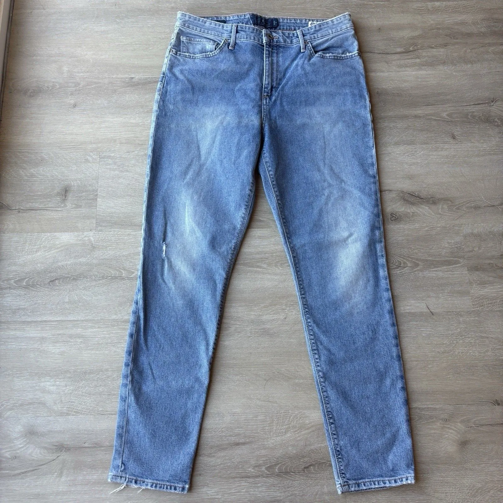 Lucky Brand 10/30 Brooke Skinny Cone Denim Jeans Med Wash Distressed Fade - Image 3