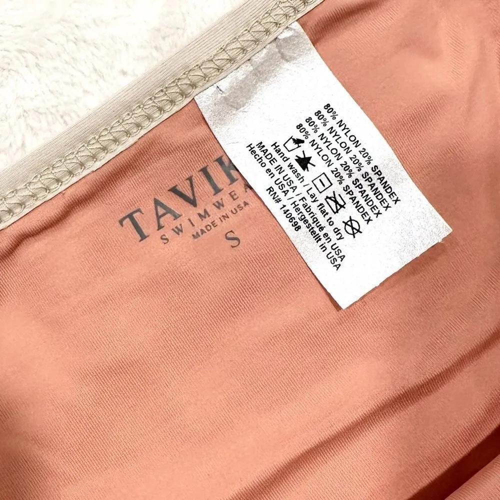 NWT Tavik Jayden Moderate Swim Bottom Color Blocked in Desert Clay/Tapioca - Image 3