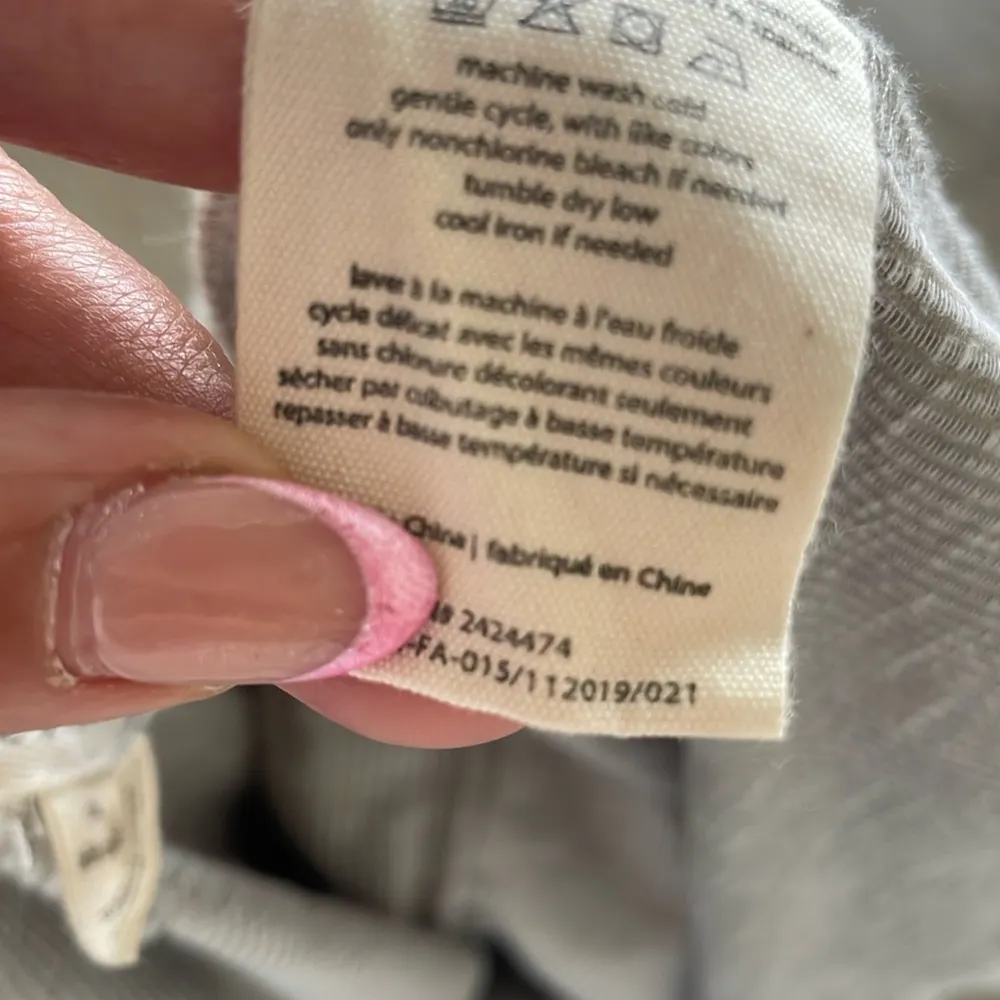 DONNI Cardigan Ribbed Sweater Coat Beige Grey One Size Fits All Gray Size undefined - Image 9