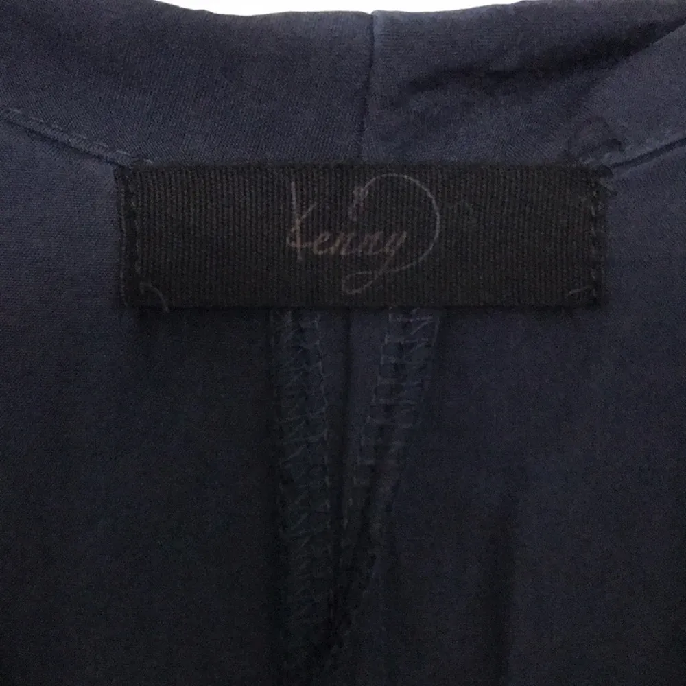 KENNY 100% Silk Romper in Navy - Image 3