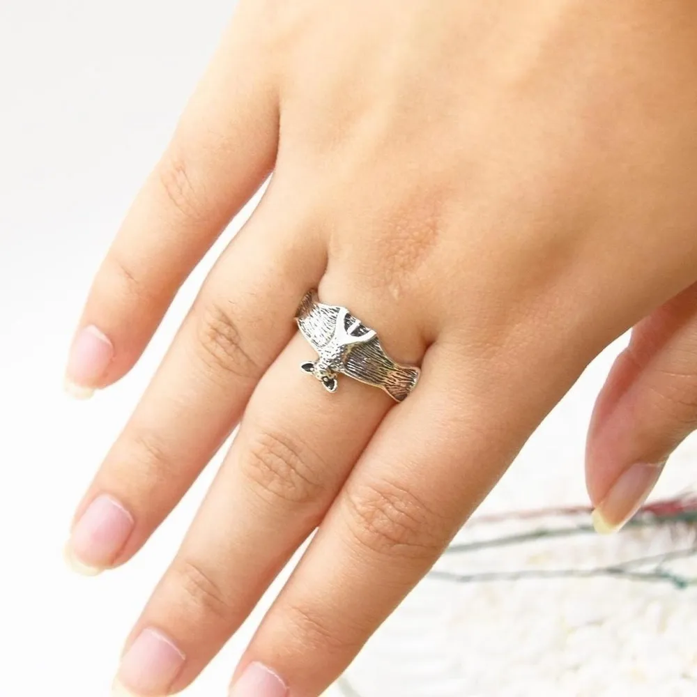 Gothic Bat Ring Silver - Image 3