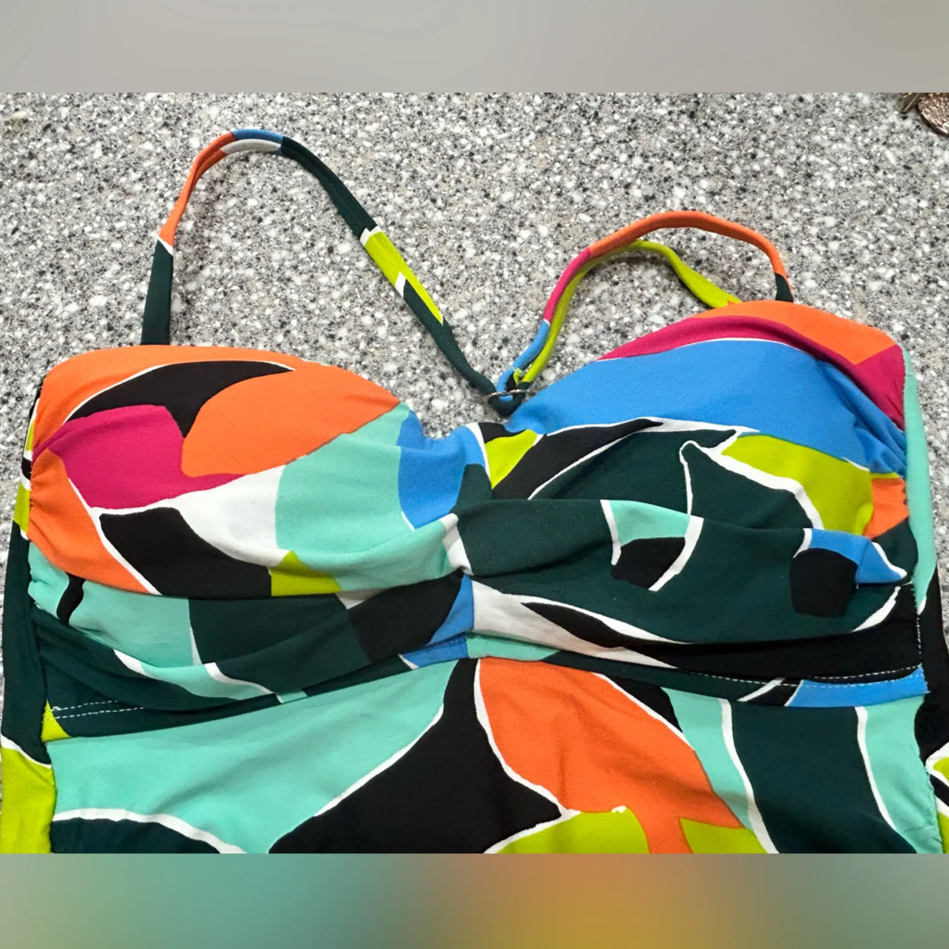 👙 Anne Cole Multi-color Tankini Size XS - Image 3