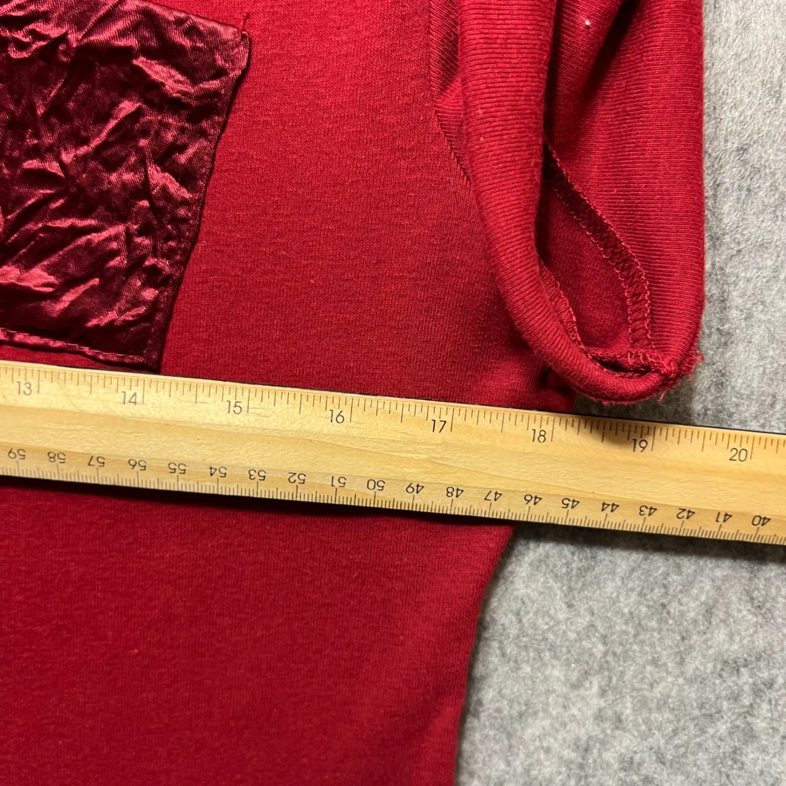 Vintage Y2K Fashion Bug Red Polo Shirt Acetate Trim Short Sleeve Top XL 90s USA - Image 4