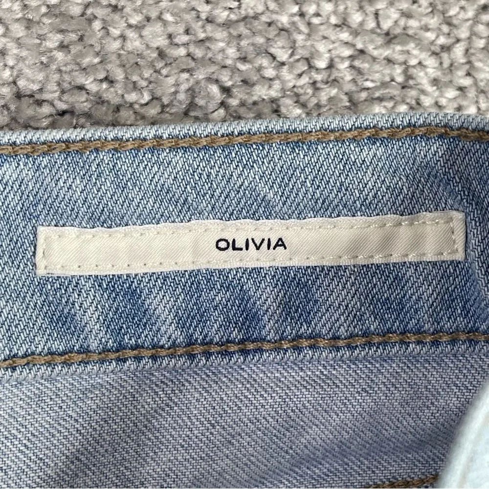 Citizens of Humanity Olivia Jeans Women's 25 Blue Slim Straight High Rise Light - Image 6