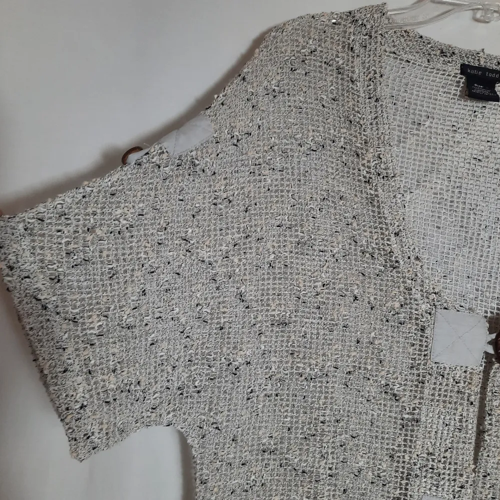 Katie Todd Crochet Sweater Top - Image 2