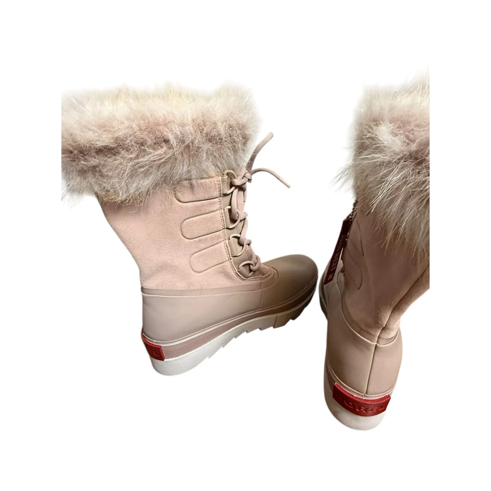 Sorel Joan of Arctic Next Faux Fur Waterproof Snow Boot Mauve Vapor Leather 9.5 - Image 6