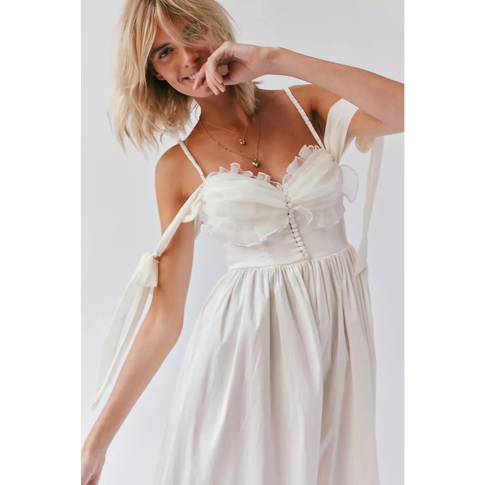 NWT For Love and Lemons x Free People Heidi‎ Midi Dress Size Large - Image 2