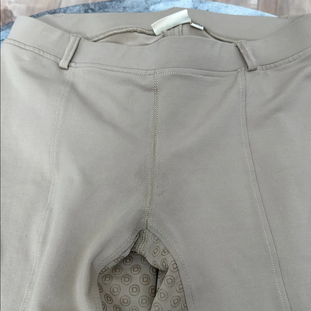 DUBLIN Elite Gel Full Seat Breeches Equestrian Beige/Tan Pull On Pants Sz 16/34 Tan - Image 2