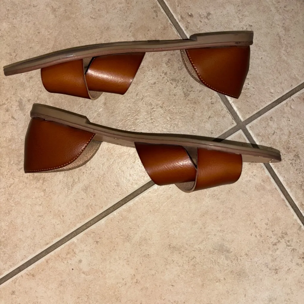 Universal Thread Brown Crisscross Sandals - Image 3
