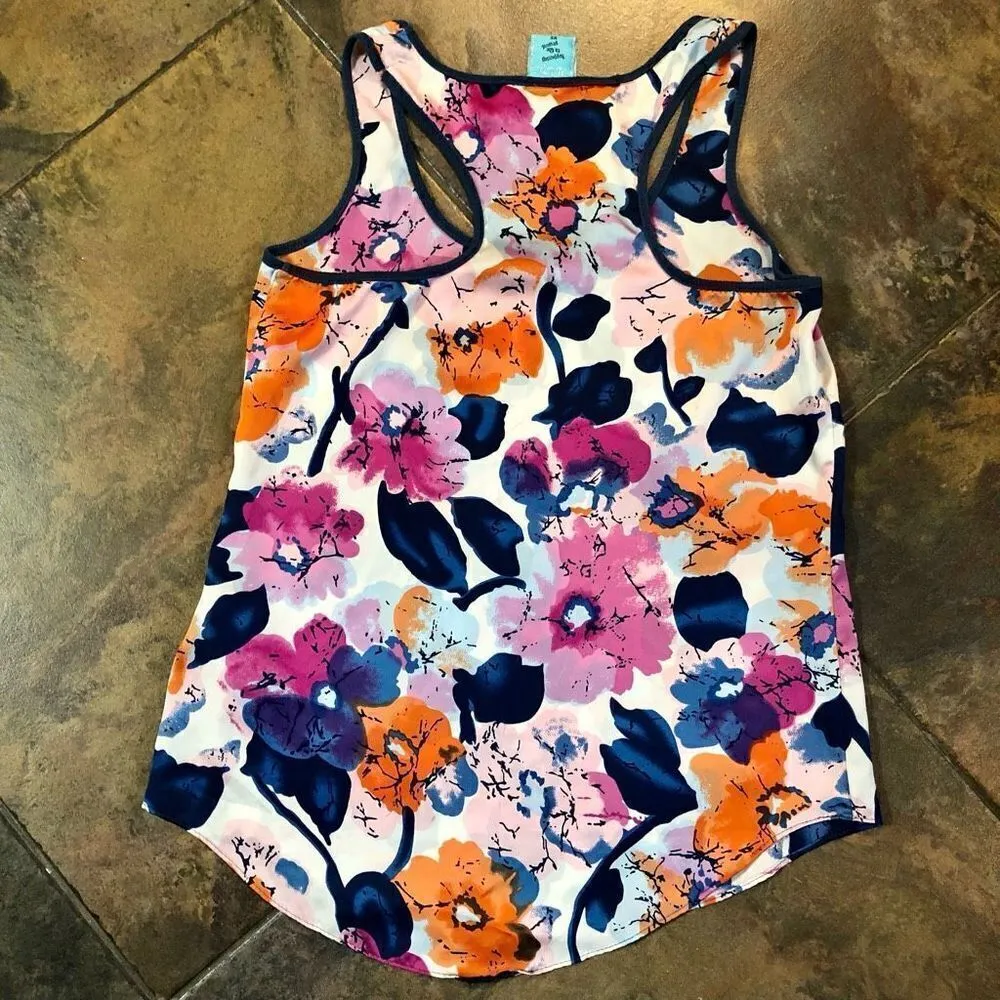 H.I.P. Happening in the Present Floral T Back Tank Size XS - Image 10