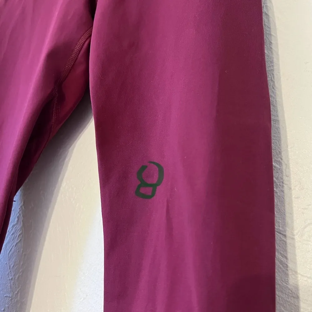Lululemon Dashing Purple Ace Spot Magenta Run Inspire Crop II Leggings size 4 - Image 8