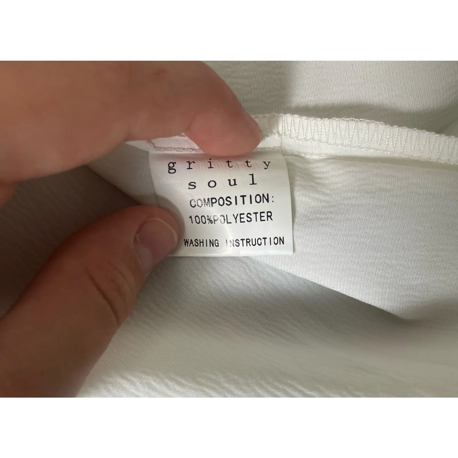 Gritty Soul White Ms.‎ Bling Em Blouse Feathered Collar Size M Size M - Image 10