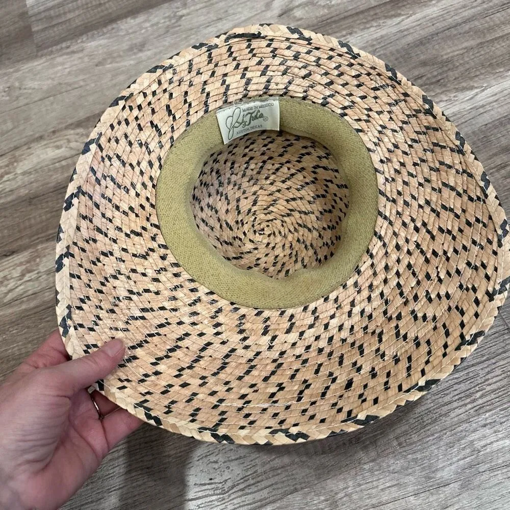 TULA Women Laurel Straw Hat UPF 50 Tan Neutral Outdoor Woven Hat Sun Shade Visor - Image 3