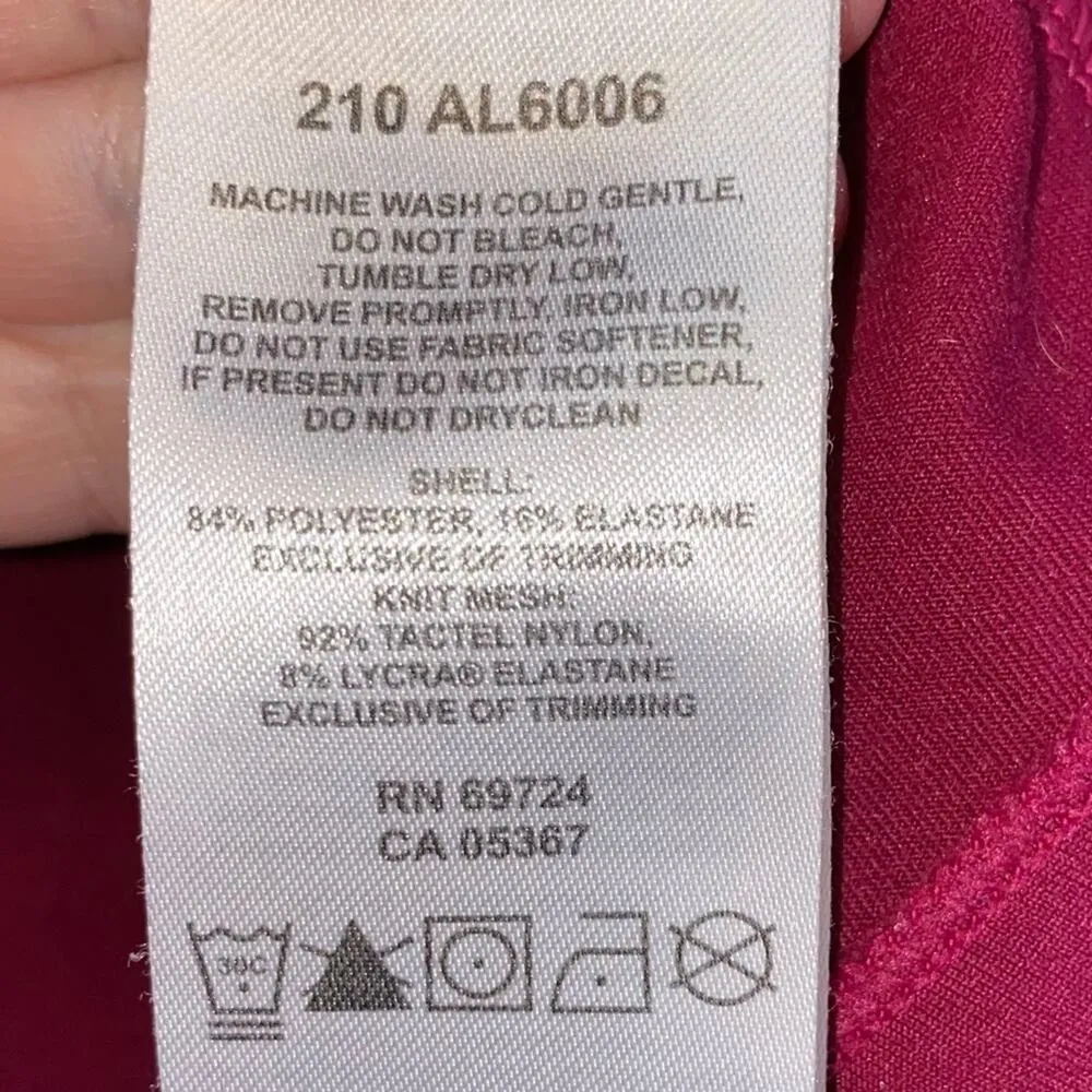 Columbia Dark Pink Athletic Long Sleeve Shirt - Image 6