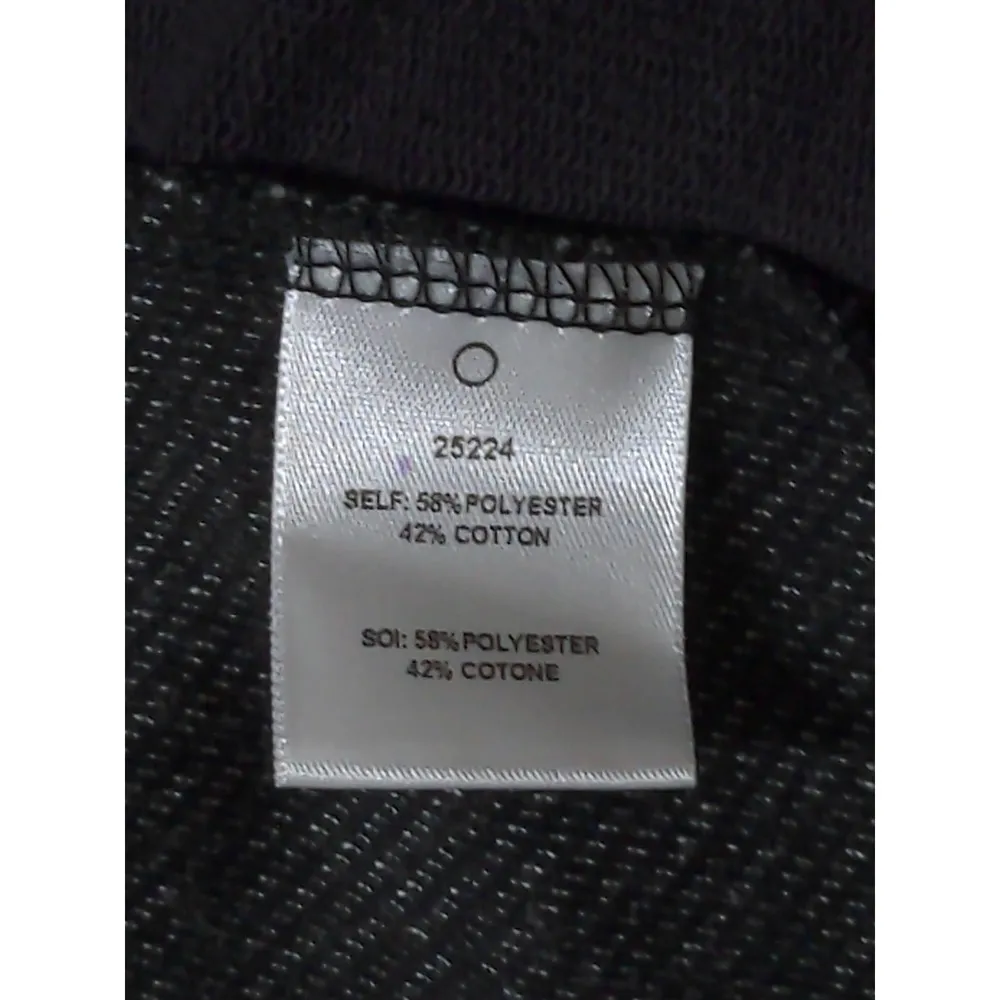 Anthropologie Blackletter Black / White / Gray Full Zip Moto Jacket – Size L - Image 8