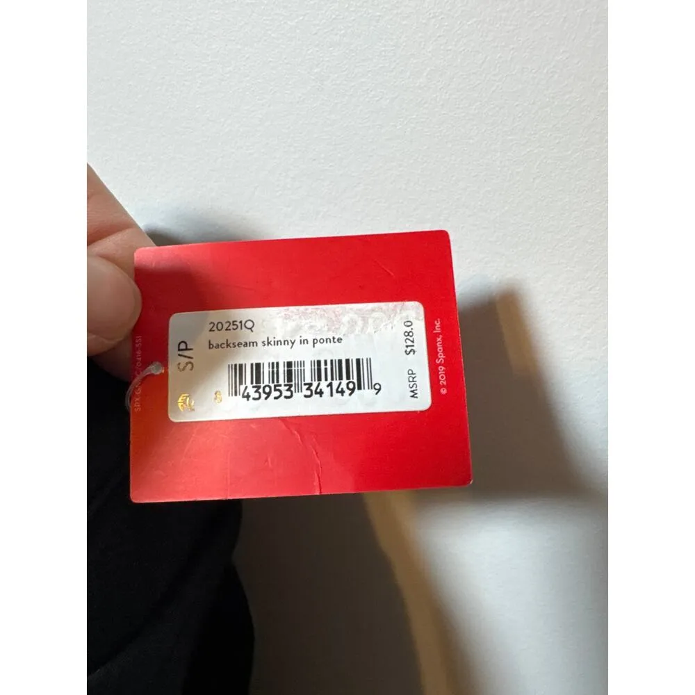 Brand New Spanx Women's Size Small Petite Ponte Black Backseam Pants Stretch - Image 6