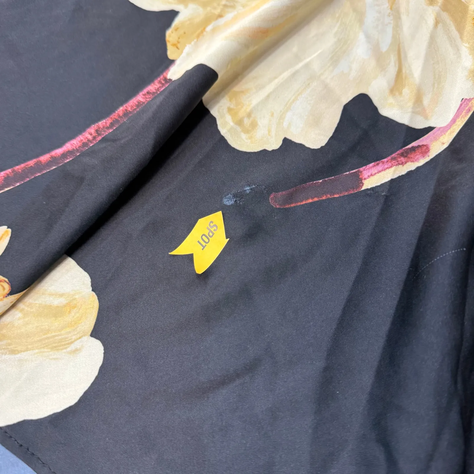 Misa Los Angeles Raban black Floral Satin Maxi Dress size XS - Image 7