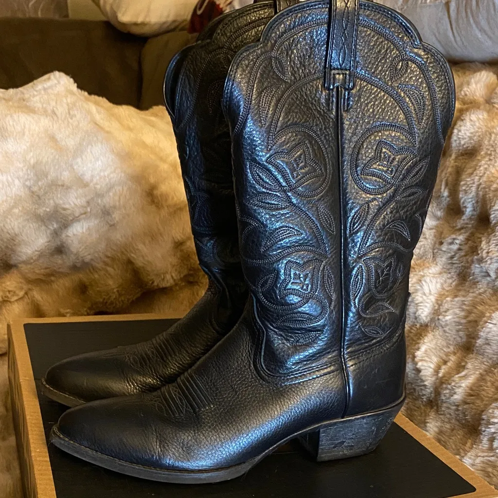 Ariat Midnight Black Cowboy Boots - Image 3