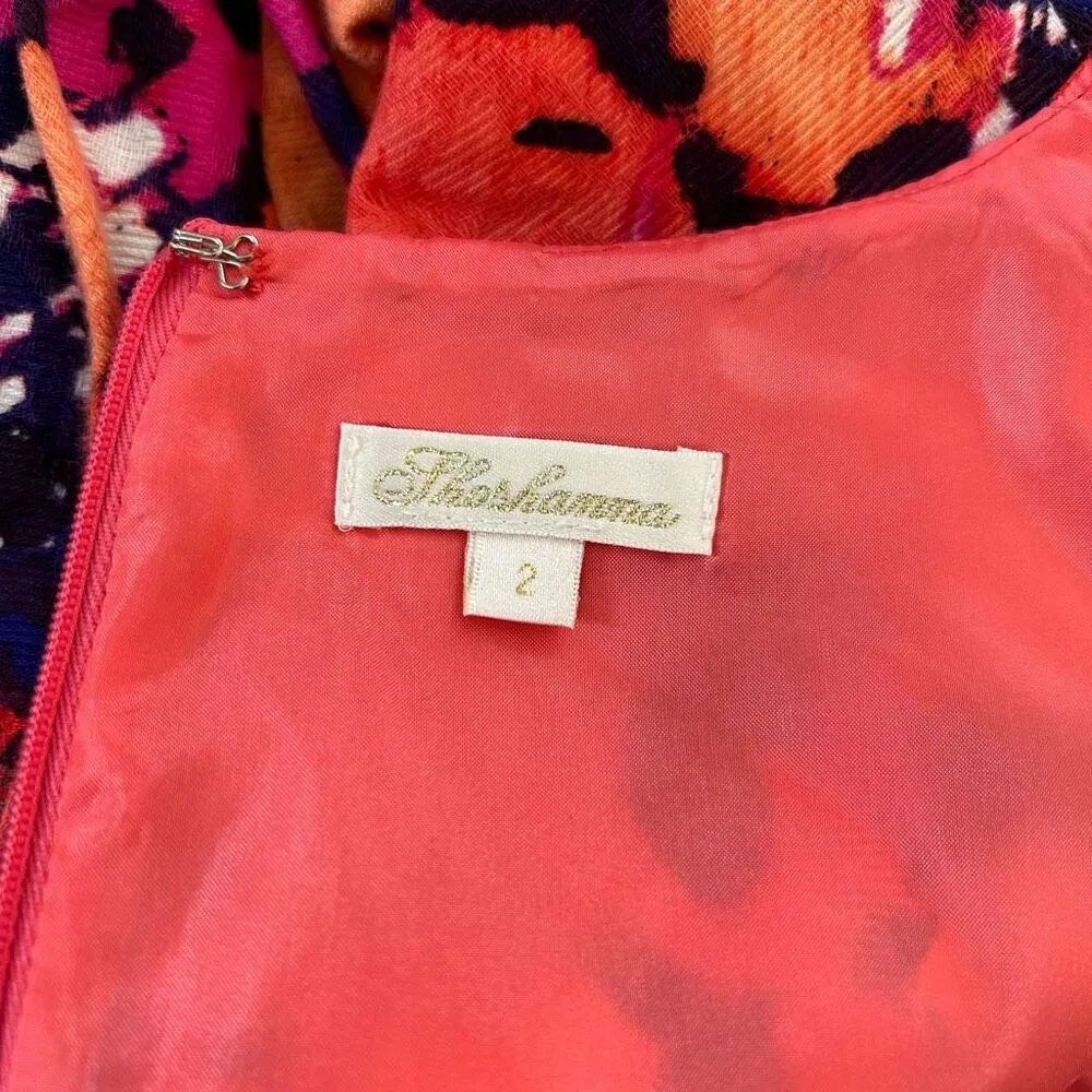 Shoshanna Floral Fit and Flare Dress Size 2 - Image 8