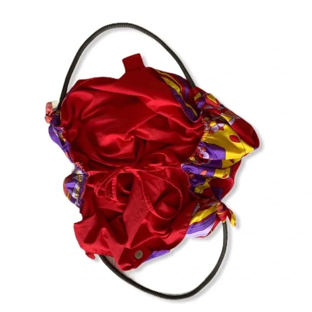 EUC Floral Scarf Hobo Fabric Bag Purse Tote Vintage Y2K EUC‎ - Image 6